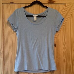 H&M Soft Blue Short Sleeve Tee
